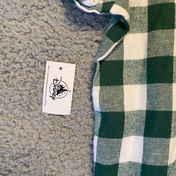 Disney Minnie & Daisy Holiday Sleep Wear Green/White Plaid Pajama Top Women’s XL - Picture 8 of 12